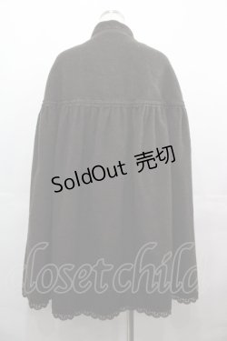 画像2: Innocent World / リボンレーススタンドカラーマント  ショコラ I-25-08-09-046-IW-CO-HD-ZI