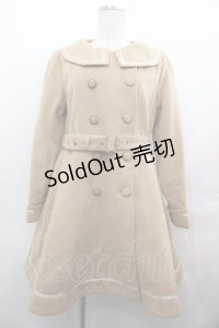 Amavel / 襟刺繍コート M ベージュ I-25-08-09-047-CA-CO-HD-ZI