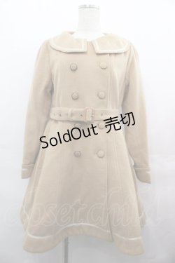 画像1: Amavel / 襟刺繍コート M ベージュ I-25-08-09-047-CA-CO-HD-ZI