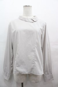 F&A / サイドカラーシャツ  グレージュ I-25-08-09-006-LO-BL-HD-ZI
