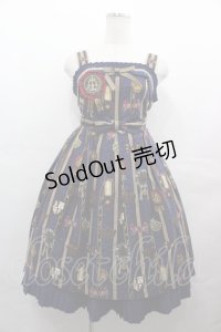 Angelic Pretty / Chocolate Rosetteジャンパースカート  青 I-25-08-09-053-AP-OP-HD-ZI