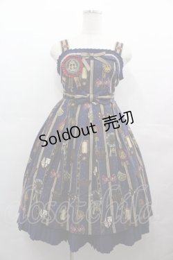 画像1: Angelic Pretty / Chocolate Rosetteジャンパースカート  青 I-25-08-09-053-AP-OP-HD-ZI
