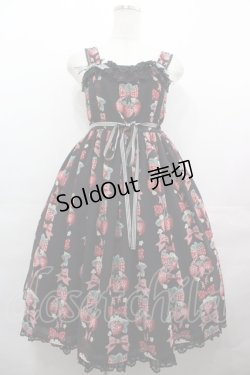 画像1: Angelic Pretty / Strawberry Dollジャンパースカート  クロ I-25-08-09-054-AP-OP-HD-ZI