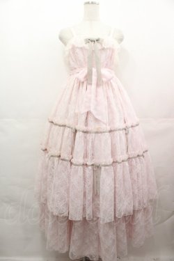 画像1: Angelic Pretty / Romantic Lacy Dollジャンパースカート  ピンク I-25-08-09-055-AP-OP-HD-ZI