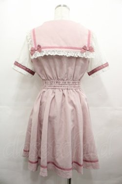 画像2: LIZ LISA / ダンガリーセーラーワンピース  ピンク I-25-08-09-058-LO-OP-HD-ZI
