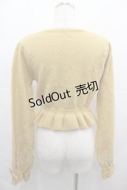 画像2: axes femme kawaii / 苺の編みぐるみニットカーデ  イエロー I-25-08-09-007-AX-TO-HD-ZI