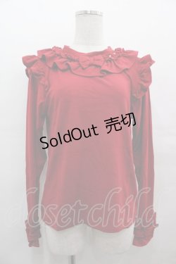 画像1: axes femme kawaii / フリルリボンカットプル M 赤 I-25-08-09-008-AX-TO-HD-ZT498