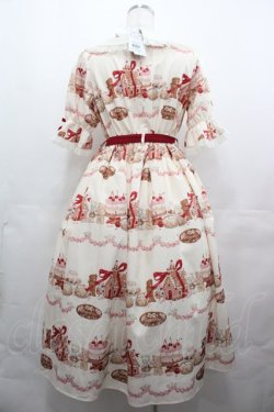 画像2: axes femme kawaii / お菓子の家柄ワンピース M 生成り I-25-08-09-068-AX-BL-HD-ZI