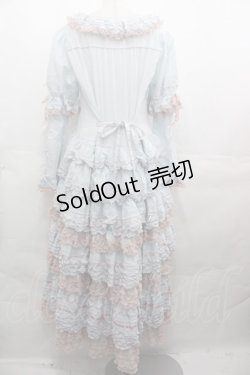 画像2: PINK HOUSE / はしごリボンレースワンピース  サックス I-25-08-09-077-LO-OP-HD-ZI