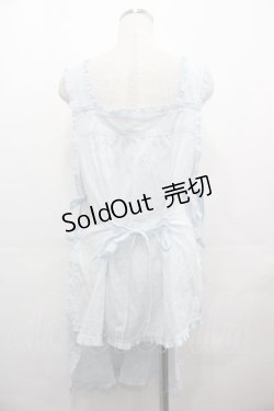 画像2: PINK HOUSE / さざ波とねこ刺繍ローンタブリエ  サックス I-25-08-09-078-LO-TO-HD-ZI