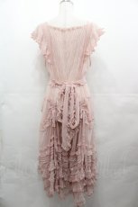 画像2: PINK HOUSE / ドットチュールロングワンピース  ピンク I-25-08-09-079-LO-OP-HD-ZI (2)