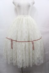 Angelic Pretty / Romantic Lacy Dollスカート  アイボリー I-25-08-09-081-AP-SK-HD-ZI