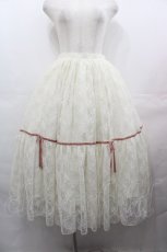 画像1: Angelic Pretty / Romantic Lacy Dollスカート  アイボリー I-25-08-09-081-AP-SK-HD-ZT663 (1)