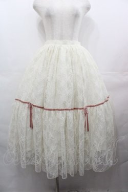 画像1: Angelic Pretty / Romantic Lacy Dollスカート  アイボリー I-25-08-09-081-AP-SK-HD-ZI