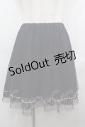 WILLSELECTION / ディズニーコラボ刺繍チュールスカート  黒 I-25-08-09-090-LO-SK-HD-ZI