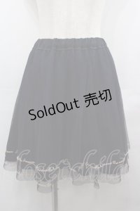 WILLSELECTION / ディズニーコラボ刺繍チュールスカート  黒 I-25-08-09-090-LO-SK-HD-ZI