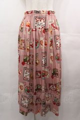 PINK HOUSE / チェリー総柄プリントスカート  ピンク I-25-08-09-093-LO-SK-HD-ZI