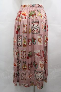 画像2: PINK HOUSE / チェリー総柄プリントスカート  ピンク I-25-08-09-093-LO-SK-HD-ZI