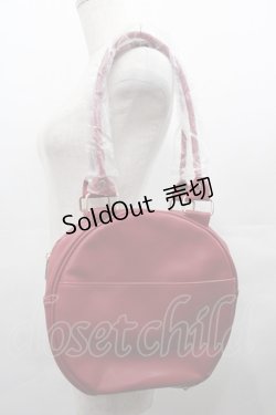 画像2: axes femme kawaii / ツインリボンラウンドハンドバッグ  ワイン I-25-08-09-107-AX-BG-HD-ZI