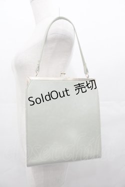 画像2: an another angelus / ブーケ刺繍スクエアがま口バッグ  グリーン I-25-08-09-109-CA-BG-HD-ZI