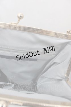 画像3: an another angelus / ブーケ刺繍スクエアがま口バッグ  グリーン I-25-08-09-109-CA-BG-HD-ZI