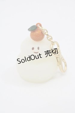 画像1: Q-pot. / 鏡餅オバケちゃんバッグチャーム  白 I-25-08-09-112-QP-ZA-HD-ZI