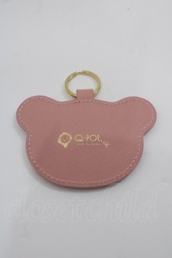 画像2: Q-pot. / テディベアキーリング  ピンク I-25-08-09-119-QP-ZA-HD-ZI