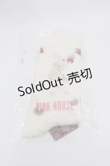 PINK HOUSE / スイーツスプリングバニープリントソックス  ピンク I-25-08-09-122-LO-ZA-HD-ZI