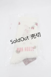 PINK HOUSE / スイーツスプリングバニープリントソックス  ピンク I-25-08-09-122-LO-ZA-HD-ZI