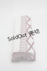 axes femme kawaii / レースアップ柄オーバーニー  ワイン I-25-08-09-123-AX-ZA-HD-ZI