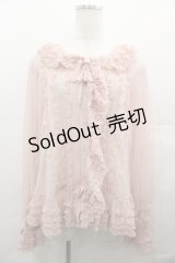 PINK HOUSE / ドットチュールオーバーブラウス  ピンク I-25-08-09-044-LO-BL-HD-ZI