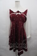 LIZ LISA / ハート刺繍ワンピース  ボルドー I-25-08-13-049-LO-OP-HD-ZI