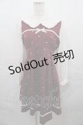 LIZ LISA / ハート刺繍ワンピース  ボルドー I-25-08-13-049-LO-OP-HD-ZI
