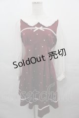 LIZ LISA / ハート刺繍ワンピース  ボルドー I-25-08-13-049-LO-OP-HD-ZI