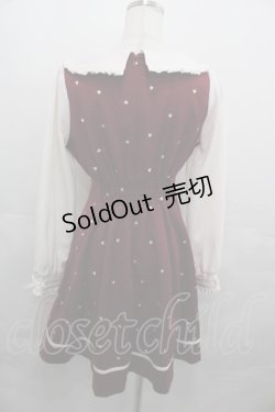 画像3: LIZ LISA / ハート刺繍ワンピース  ボルドー I-25-08-13-049-LO-OP-HD-ZI