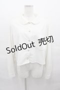 Physical Drop / ハートポケットニットブラウス  白 I-25-08-13-005-LO-BL-HD-ZI