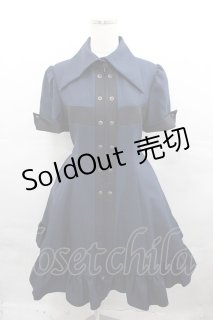 ATELIER BOZ / カレン十字架半袖ワンピース L ネイビー I-25-08-13-058