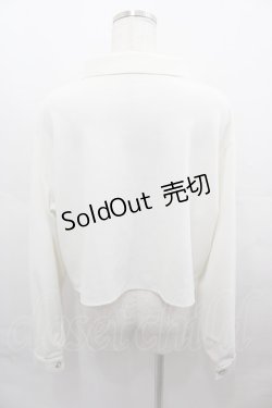 画像2: Physical Drop / ハートポケットニットブラウス  白 I-25-08-13-005-LO-BL-HD-ZI