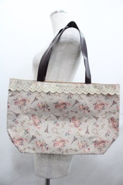 画像1: axes femme / axes femme tote bag ＆ shoulder bag BOOK  ピンクＸブラウン I-25-08-13-085-AX-BG-HD-ZI