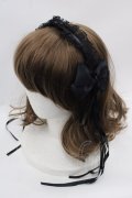 LOLITAその他(お買取対象外) / レースリボンカチューシャ  黒 I-25-08-13-094-LO-AC-HD-ZI