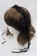 画像1: LOLITAその他(お買取対象外) / レースリボンカチューシャ  黒 I-25-08-13-094-LO-AC-HD-ZI (1)