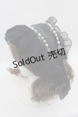 ALICE and the PIRATES / ランブルフィッシュと幻のクリスタルパレスフリルカチューシャ  黒 I-25-08-13-096-PA-AC-HD-ZI