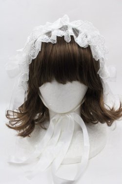 画像2: metamorphose / レースリボンヘッドドレス  白 I-25-08-13-097-ME-AC-HD-ZI