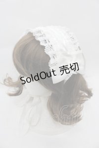 BABY,THE STARS SHINE BRIGHT / はしごレースのスピンドールヘッドドレス  白 I-25-08-13-099-BA-AC-HD-ZI