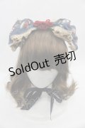 ALICE and the PIRATES / Marionette Chris柄リボンヘッドドレス  紺 I-25-08-13-103-PA-AC-HD-ZI
