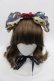 画像1: ALICE and the PIRATES / Marionette Chris柄リボンヘッドドレス  紺 I-25-08-13-103-PA-AC-HD-ZI (1)
