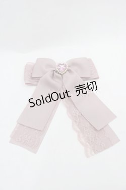 画像1: LOLITAその他(お買取対象外) / ハートビジューリボンバレッタ  ピンク I-25-08-13-106-LO-AC-HD-ZI