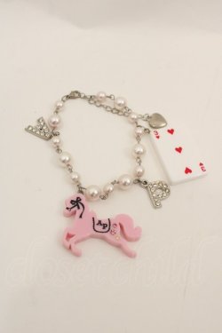 画像1: Angelic Pretty / トランプカーニバルブレスレット  ピンク I-25-08-13-114-AP-AC-HD-ZI
