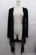 axes femme / レース重ねトッパーカーディガン  黒 I-25-08-13-014-AX-TO-HD-ZI