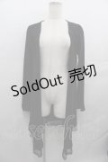axes femme / レース重ねトッパーカーディガン  黒 I-25-08-13-014-AX-TO-HD-ZI